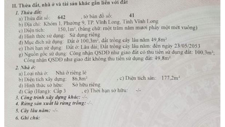 Bán nhà 1 trệt 1 lầu 150m² hướng Bắc, ô tô tới nhà, giá chỉ 3.2 tỷ